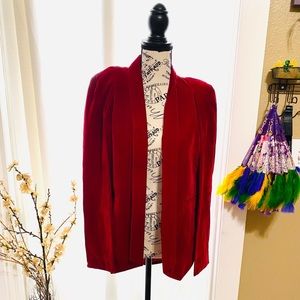 Blood Red Cape Blazer